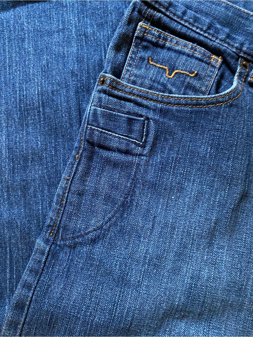 Kimes Ranch Men's Dark Blue Bootcut Jeans - Picture 4 of 7